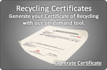 Generate Your Certificate of Recycling